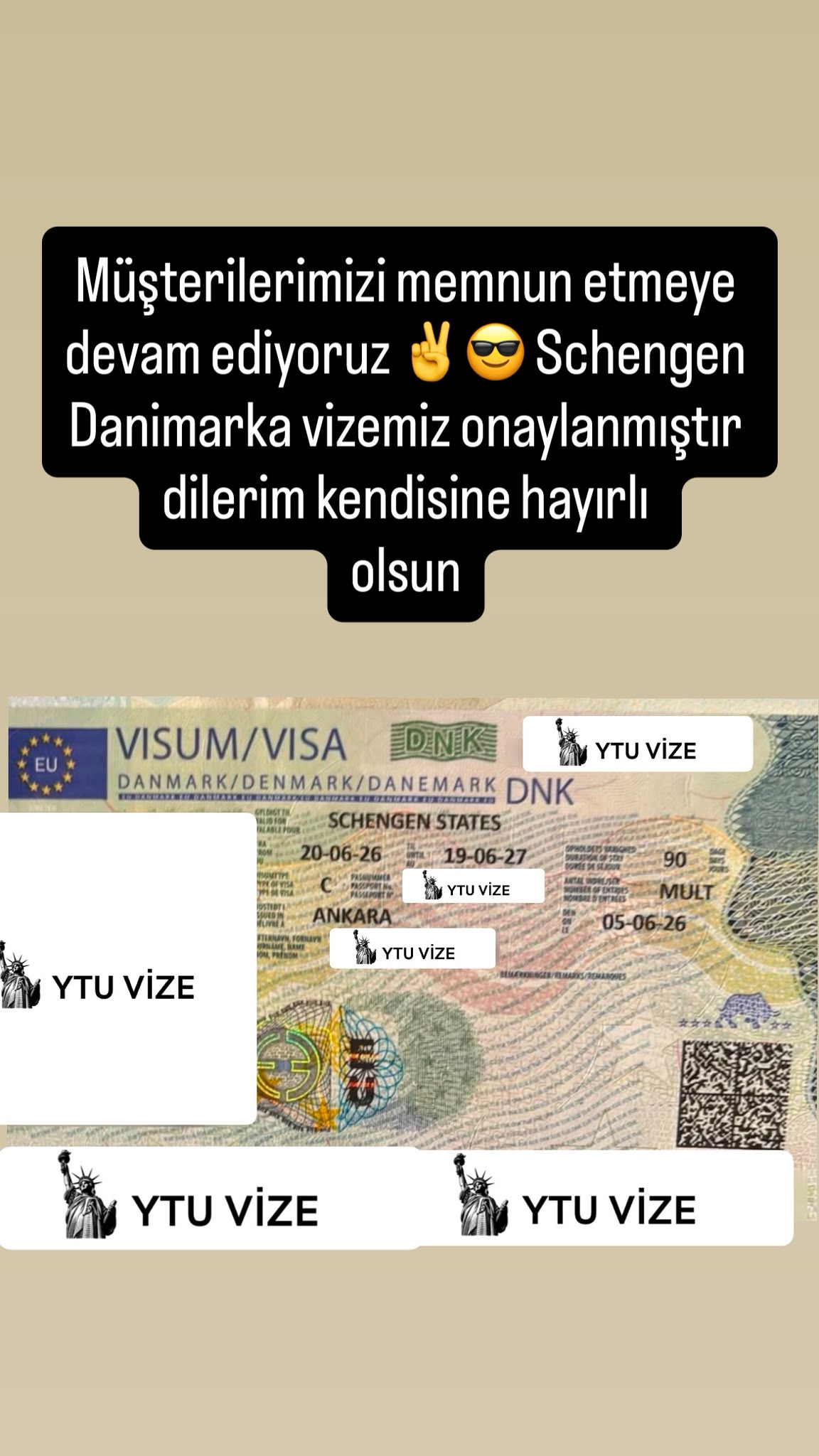 Vizesi Onaylanan Danışanımız