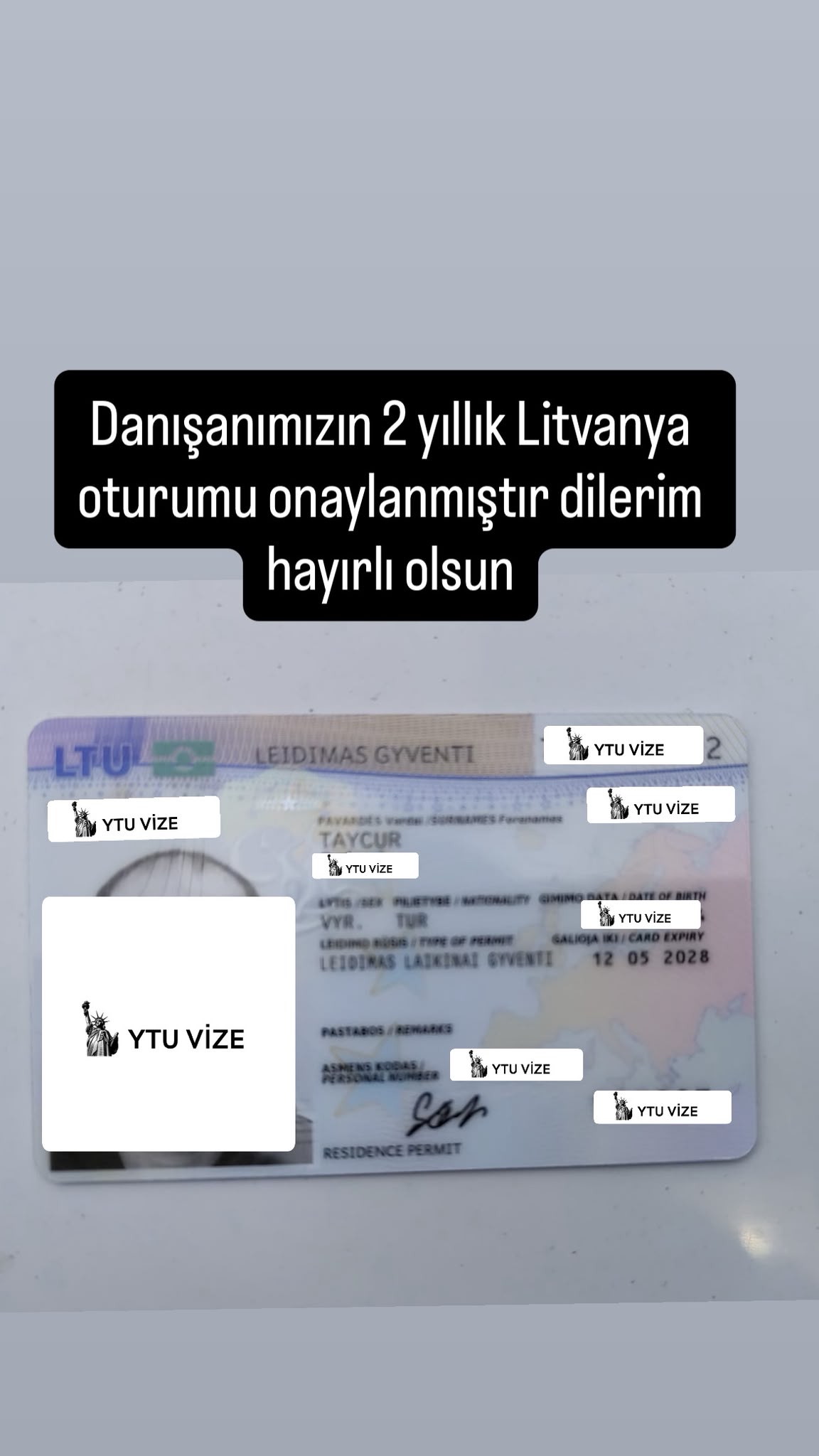 Vizesi Onaylanan Danışanımız