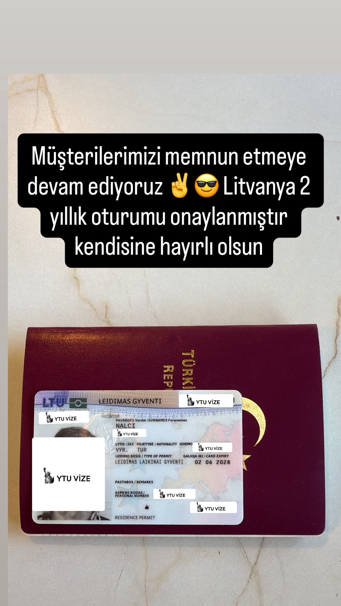 Vizesi Onaylanan Danışanımız
