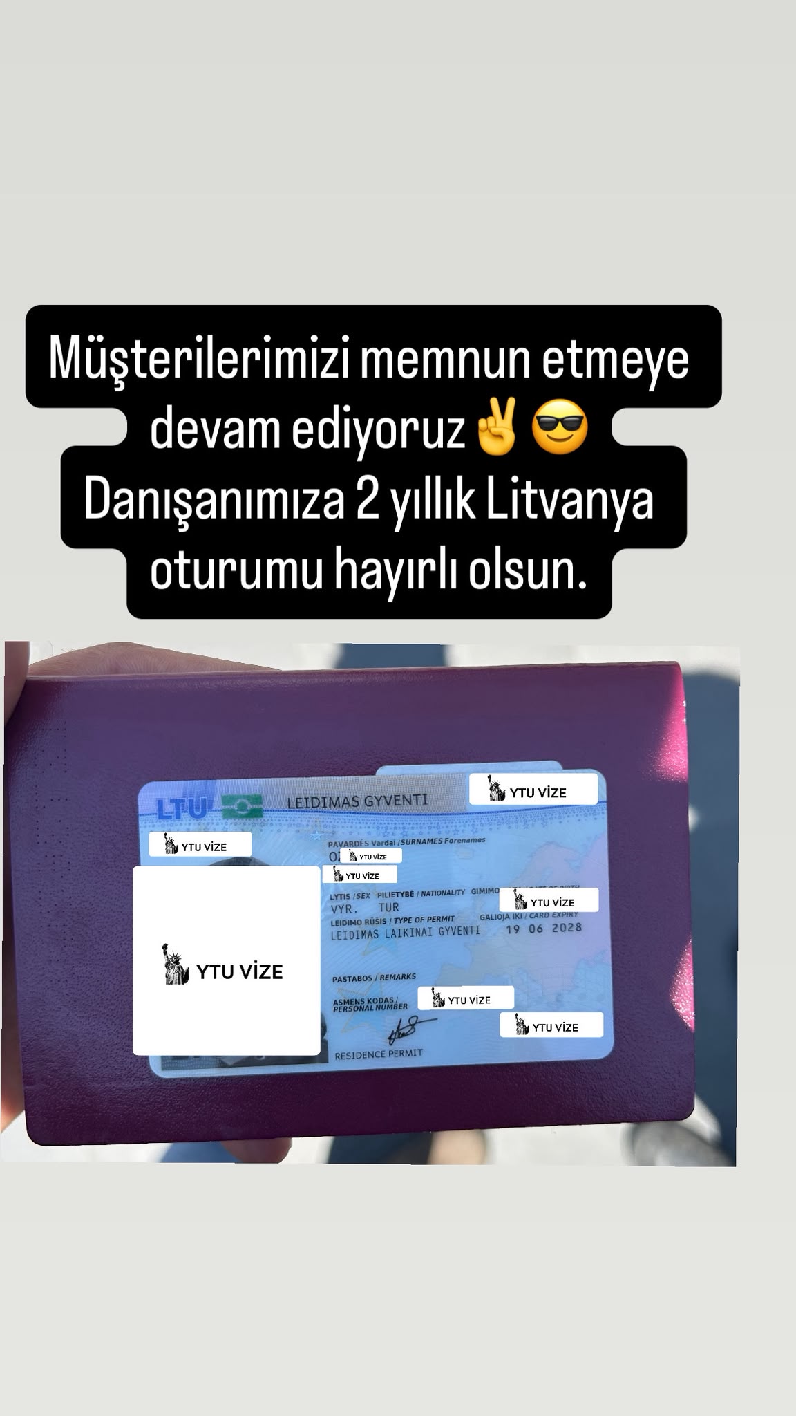 Vizesi Onaylanan Danışanımız