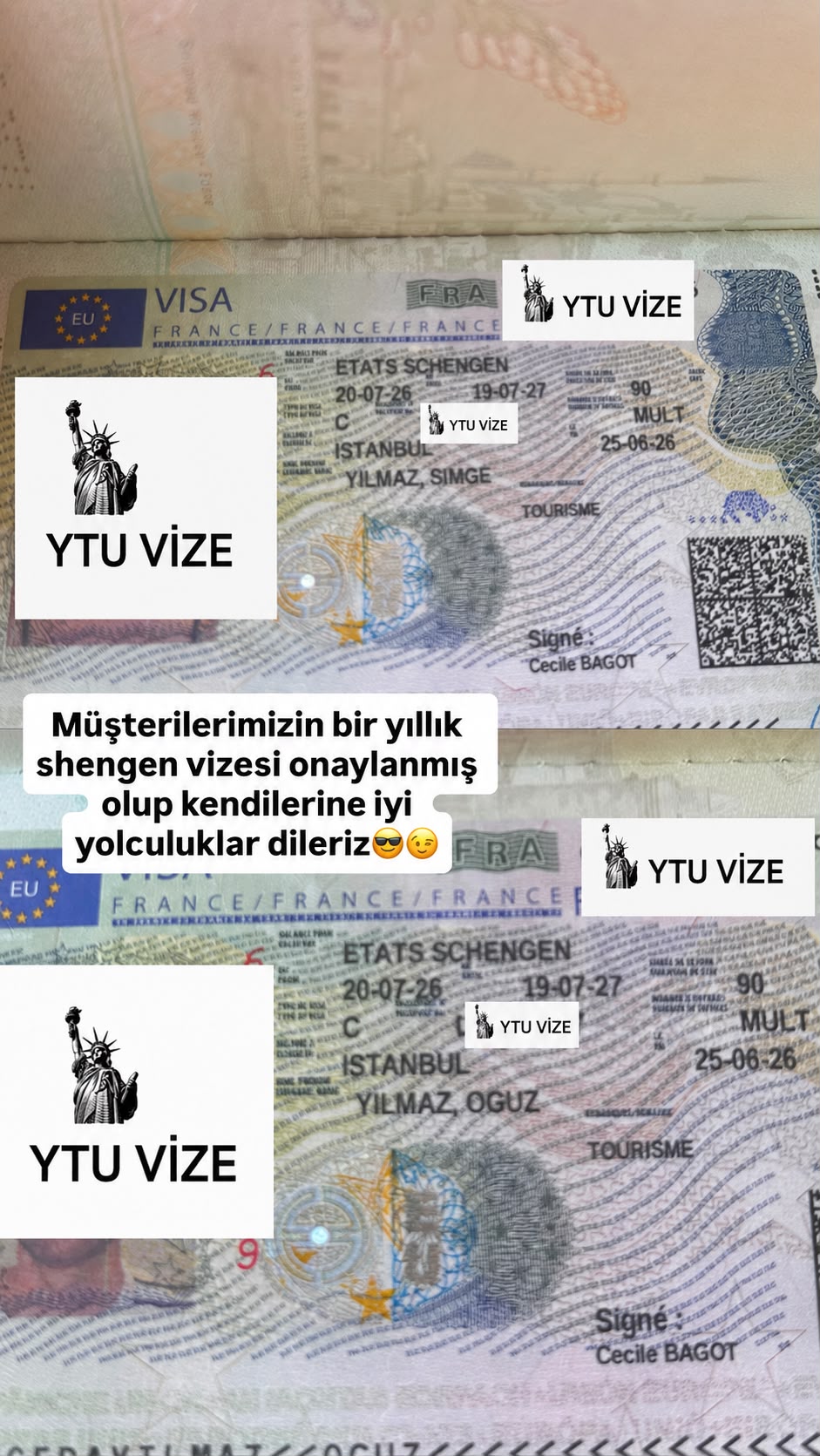 Vizesi Onaylanan Danışanımız