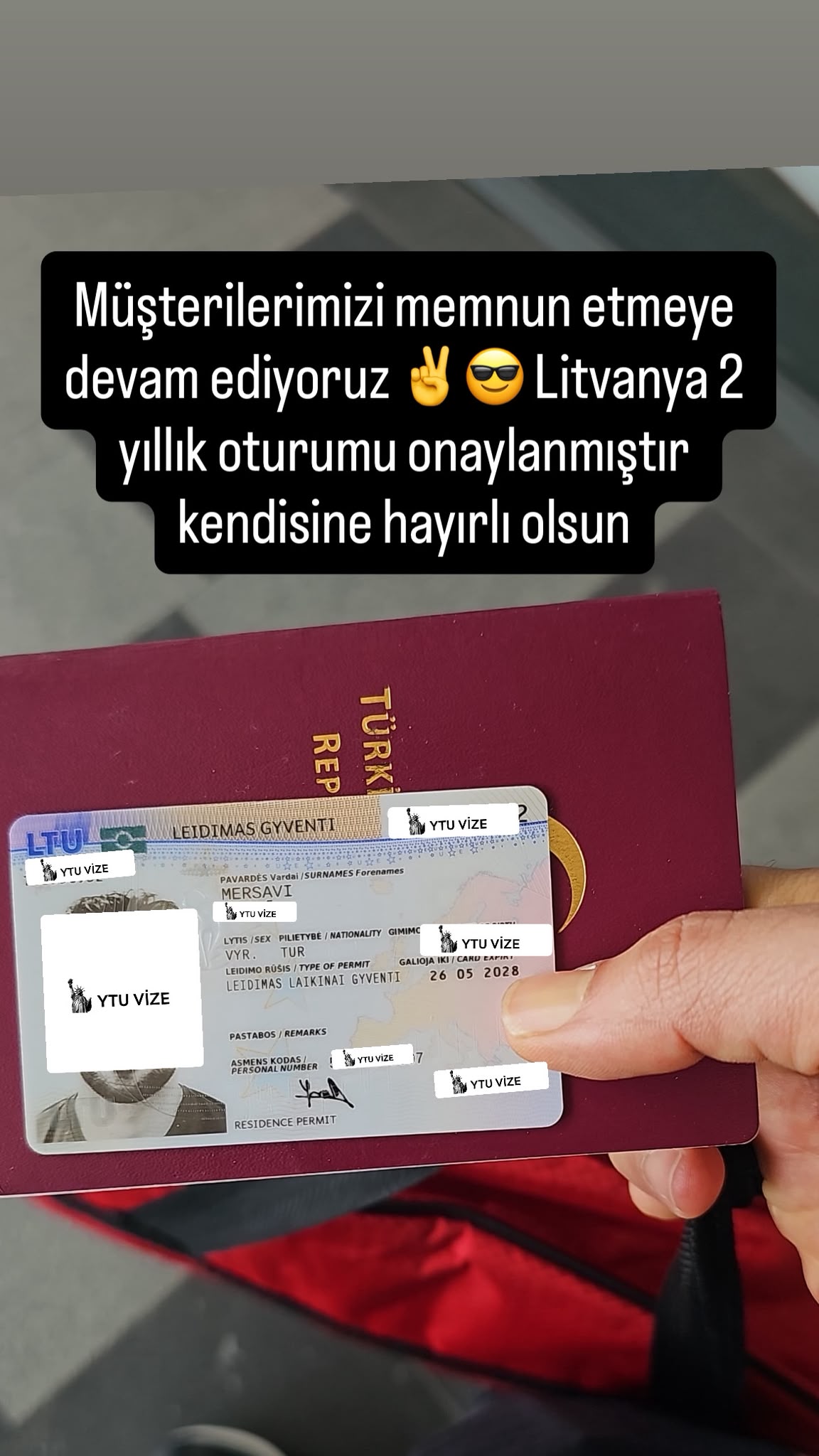 Vizesi Onaylanan Danışanımız