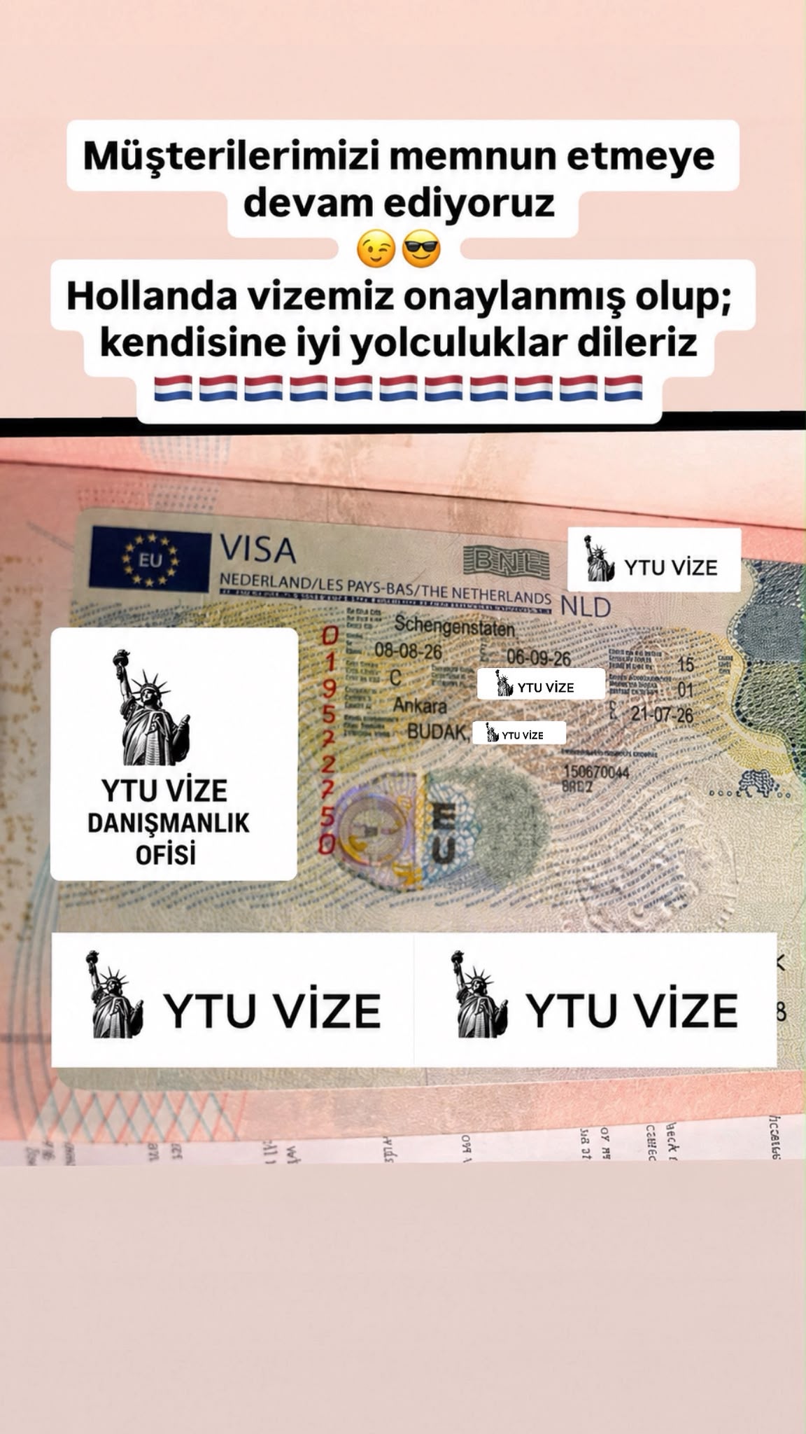 Vizesi Onaylanan Danışanımız